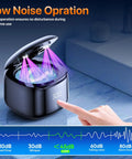 Silent 49KHz Ultrasonic Retainer Cleaner Pod With 220ML Capacity Digital Timer in black with UV lights and noise levels