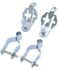 Heavy Duty T Post Gate Hinge Kit Dual Set For Chain Link Fences And Farm Entrances One And Five Eighths Inch Hinges shown