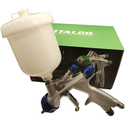 LVMP Spray Gun Pro Grade Workhorse With 1.3mm Tip And 600ml Cup Feed, Ergonomic Palm Fit Handle, Displayed With Packaging