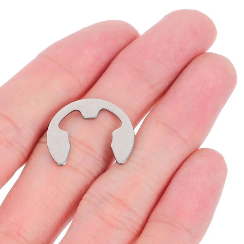 External Retaining Rings Assortment Kit Stainless Steel 1 Box Snap Ring Set For Automotive And Machinery Gearhead Friendly Easy Open Design For Quick Install And Maintenance, stainless ring on hand