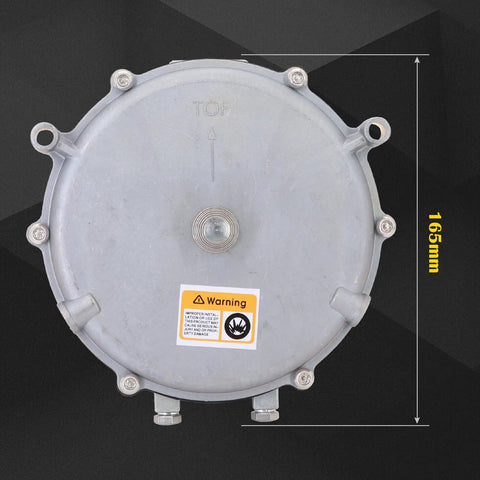 Front view of Low Pressure Gas Regulator KN 039-122 Garretson Style Converter, 165mm diameter, for Natural Gas LP Small Engines.