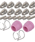 Ultimate Plasma Cutter Consumable Tip Kit Fit Cut Sg55 Ag60 Torch With Stainless Steel Nozzles for precision cuts and reliable performance.