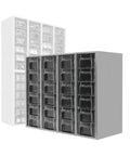 Heavy Duty 24 Drawer Metal Parts Cabinet With Clear PS Drawers Bolt And Nut Organizer For Workshop Garage Or Office