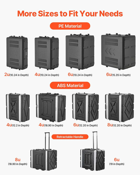 Kickass 4U Rack Mount Case Shallow Flight Box With Integrated Mic Storage Heavy Duty Bulletproof Polyethylene Build Recessed Slide Latches Badass Gear Vault For Amps And Studio Processors