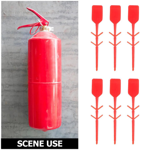 Top Grade 2000 Pack Fire Extinguisher Tamper Seals Plastic Safety Lock Pins Red Security Zip Ties For Office Industrial Equipment Management Heat Resistant Universal Fit with fire extinguisher.
