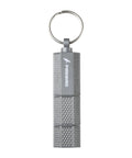 Twin Pack Cigar Punch Cutter Set In Gray And Red, Keychain Stainless Steel Punch Tool With 7mm And 10mm Blades