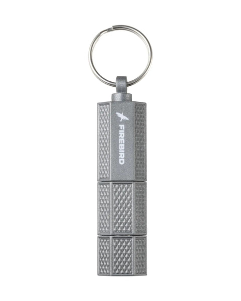 Twin Pack Cigar Punch Cutter Set In Gray And Red, Keychain Stainless Steel Punch Tool With 7mm And 10mm Blades