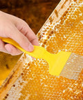 Pro Grade Beekeeping Uncapping Fork With 21 Tines, Stainless Steel Hive Tool For Opening Honey Comb, Yellow Curved Handle