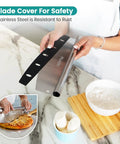 Aluminum Pizza Peel And Rocker Cutter Set 12 By 14 Inch With Foldable Wooden Handle Lightweight Stainless Steel Finish