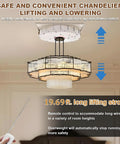 Heavy Duty Electric Chain Hoist With Protective Cover, 220 Pound Capacity And 19 Foot Lift for convenient chandelier lifting.