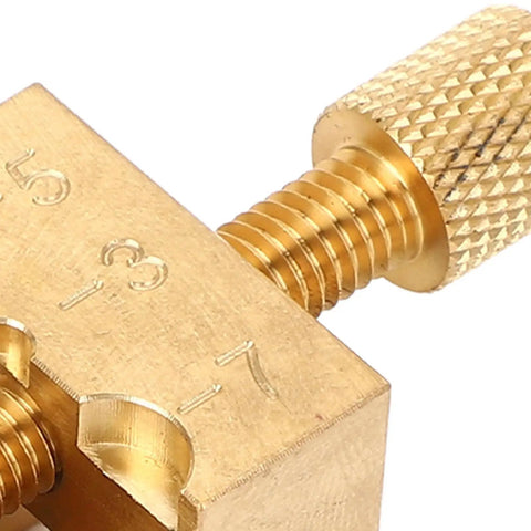 Hassle Free Copper Watch Repair Vise Clamp With Lock Tight Mini Bench Vice Grips features brass screw mechanism and ergonomic design.