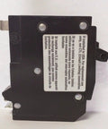 Side view of Tandem Circuit Breaker 2 To 15 Amp 1 Pole 120V New Dual Circuit Unit For Standard Electrical Panels Space Saving Breaker