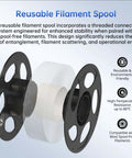 Reusable spool for PLA Plus 1.75mm 3D Printer Filament That Is Tough As Nails With Great Dimensional Accuracy Plus Minus 0.02mm Textured Gray