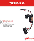 Plug and Play Trigger and Battery Connector Kit for Cordless Impact Wrench W7150-K93 Replacement Part shown with wires