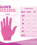 Pink 4 Mil Nitrile Gloves Latex Free Powder Free Chemical Resistant For Estheticians Nail Techs Cleaning Cooking Tattoos Bulk Case Of 1000 glove sizing chart