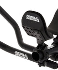 Airstryke V2 Aluminum Clip On Aerobars Ano Matte Black with adjustable stack and reach for road and triathlon bikes