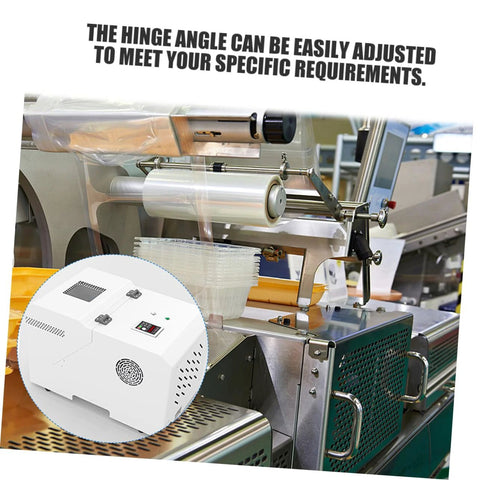 Industrial machine with adjustable hinge angle for customization