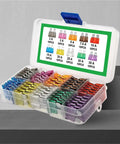 Auto Fuse Kit With 400Pcs Car Fuses 15A 20A 25A 30A 35A Blade Type Assortment With Box displayed open