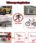 Premium Anti Theft M8 Locking Nuts Security Kit for mountain bikes, cars, awnings, light bars, anti-theft applications diagram