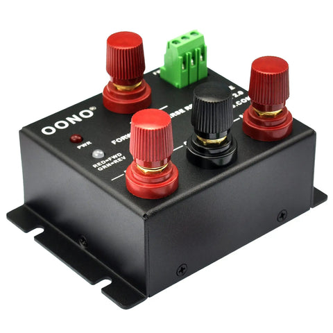 Beefy 12V 50A Forward And Reverse DC Relay Module with red and black terminal knobs for motors and linear actuators