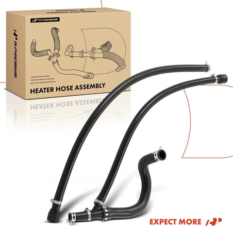 Inlet And Outlet Heater Hose Pipe Line Assembly For Chevy Silverado Tahoe Suburban GMC Sierra Cadillac Escalade