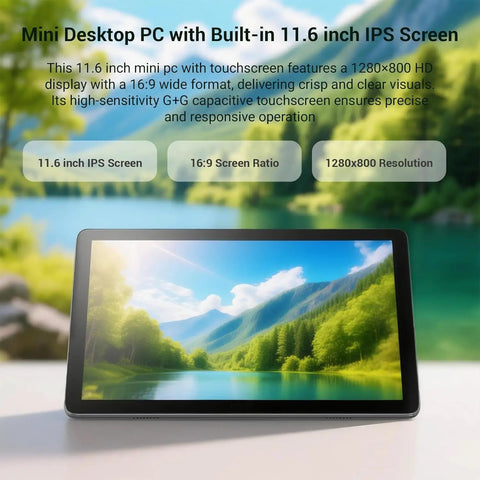 Real Deal 11 6 Inch Industrial Embedded Panel Pc With A Crackin Touchscreen Display Runnin The Beefy Intel N5100 Engine Booting Windows 11 For Smooth Sailin Multitasking And Tough As Nails Daily Grind Performance with 11.6 inch IPS screen.