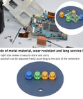 Magnetic Soldering Bracket Set With Four Adjustable Magnetic Holders And Fixing Plate For Circuit Boards on a workspace.