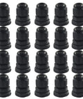 20 Pack Nylon Cable Glands IP68 One Quarter Inch NPT Adjustable Pass Through Cord Grip Gland Connectors with Gaskets Black
