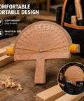 Professional Grade Battery Free Wood Angle Finder With Engraved Degree Scale And String Alignment Setup for easy measurements.