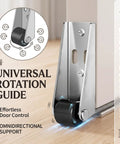 Top Shelf Vertical Track Roller Wheels For Heavy Sliding Doors And Cabinets Plus Silky Smooth Rubber Casters With No Hassle Anti Sag Design For Effortless Drawer Glide And Gate Swings Two Pack showing universal rotation guide design.