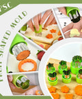 14-Piece Fruit Carving Tools Set In Stainless Steel With Melon Baller, V-Cut, Spiral Cutter for fruit-shaped molds and veggie sculpting