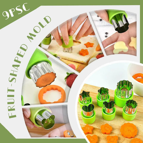 14-Piece Fruit Carving Tools Set In Stainless Steel With Melon Baller, V-Cut, Spiral Cutter for fruit-shaped molds and veggie sculpting