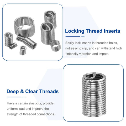 Heavy Duty 20 Pack 1/4-28 Unf Wire Thread Inserts Crafted From Pure 304 Stainless Steel Helical Coil Thread Repair Kit Tough As Nails For Industrial Machinery Fixes And Equipment Upgrades