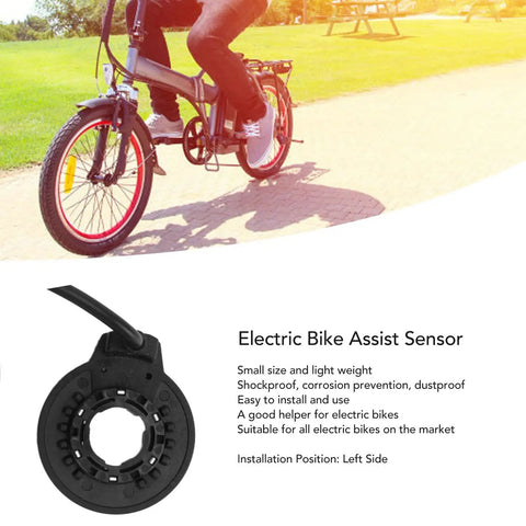 High Sensitivity Left Side Pedal Assist Sensor PAS for Electric Bikes With SM Connector 36V 48V Compatibility on e-bike