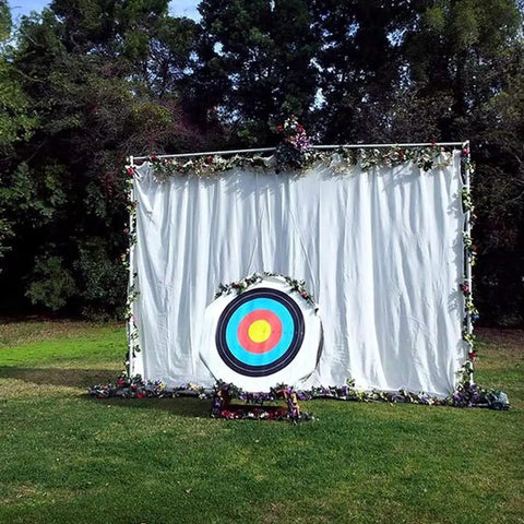 65Lb Archery Backstop for Backyard Target Practice, 4Mm High Density Fiber Cloth That Absorbs Arrows and Prevents Rebound, 5x6 Ft setup
