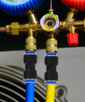 Super Cool 50pc Quick Connect Air Hose Fittings Kit For Pneumatic Tools Push To Plug Pvc Tubing Adapters 4mm To 12mm Outer Diameter Portable Repair Gear, brass connectors