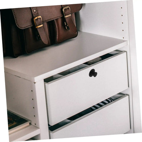 Hidden Pop Up Drawer Pull Handle For Cabinets And Doors Finger Pull Cabinet Handle For Drawers Easy Access And Safe Protrusion Free Design Sleek Modern Look No Sweat Operation 1 Pack installed on white cabinet drawer