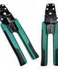 Heavy Duty Wire Crimping Tool With Stripper Cutter For Open Barrel Terminals And Heat Shrink Connectors, Crimping Pliers