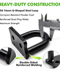 Caliper measuring Beefy 16mm Steel Front Tow Hook For Off Road RZR 900S 1000S 1000XP General Models Heavy Duty Recovery Hook