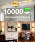 Slick Wireless Rechargeable Wall Sconces Set Of 2 Battery Powered Gold Light Fixtures in living room and dining area.