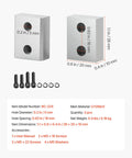 VEVOR 6Pcs Electric Rebar Cutter Replacement Jaw Blades For 22mm #7 Steel Rod CR12MOV parts with specifications and accessories.