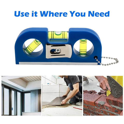 Pro Grade Magnetic Level Set Comes With Two Heavy Duty Bubble Torpedoes Plus Dual Acrylic Spirit Levels Featuring Quick Snap Keychain For Fast Belt Or Pocket Securing During Any Weekend Building Project