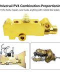 Dang Solid Brass PV4 Proportioning Valve for Ford Chevy Mopar, suitable for four wheel disc brake systems.