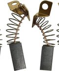 Grab This Six Piece Pack Of Heavy Duty Carbon Motor Brushes For Porter Cable Drywall Sanders, showing carbon brushes with spring connectors.
