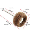Wool Felt Mini Polishing Brush Wheel For Rotary Tools 1 Inch Felt Grinding Head With 3mm Shank Buffing Wheel For Fine Finishing