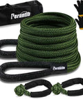 Off Road Kinetic Recovery Rope 1in x 30ft 33000 Lbs Breaking Strength With Soft Shackle And Glove Tow Rope For 4x4 Trucks SUVs ATVs UTVs Beefy Recovery Gear with accessories and storage bag