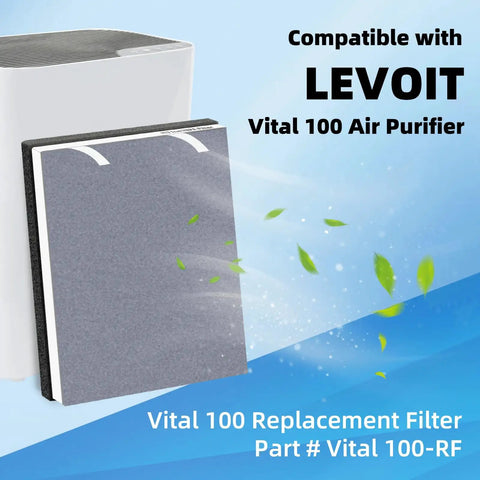Vital 100 Replacement Filter Pack For Air Purifier 3 Pack 3 In 1 H13 HEPA And High Efficiency Activated Carbon Filter Set Compatible