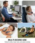 U Shaped Travel Pillow With Memory Foam Core Orange Hippo Animal Design Neck Pillow For Airplane Car Office Use