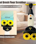 Walk Behind Floor Scrubber Machine With 17 Inch Cleaning Width Lightweight 44 Lb Electric Floor Washer Dryer Heavy Duty All In One Floor Cleaner For Tile Wood And Carpet Ideal For Office And Home Use