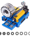 Hose Crimper Kit With 8 Dies Set, Hydraulic Manual Crimping Tool, 1000 Tons Capacity, front view